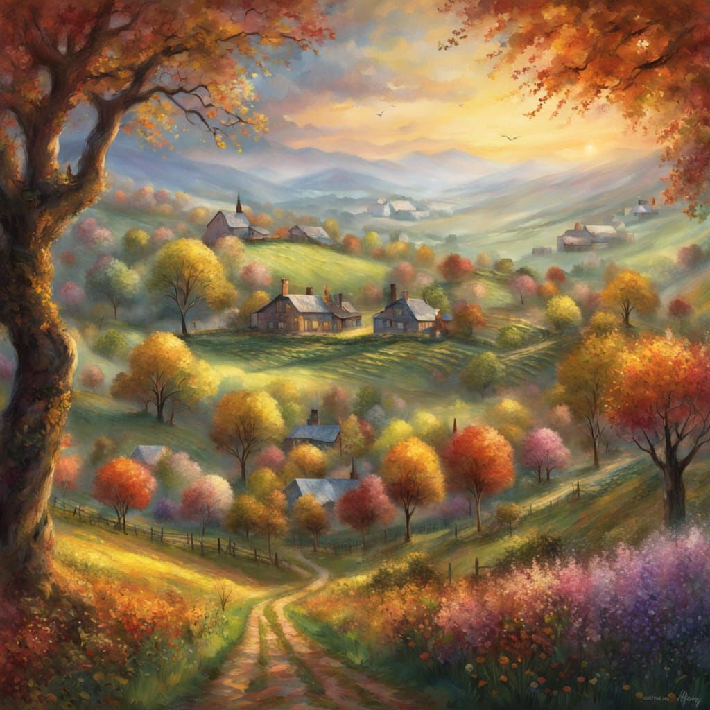 Autumn Paradise in Vibrant Color