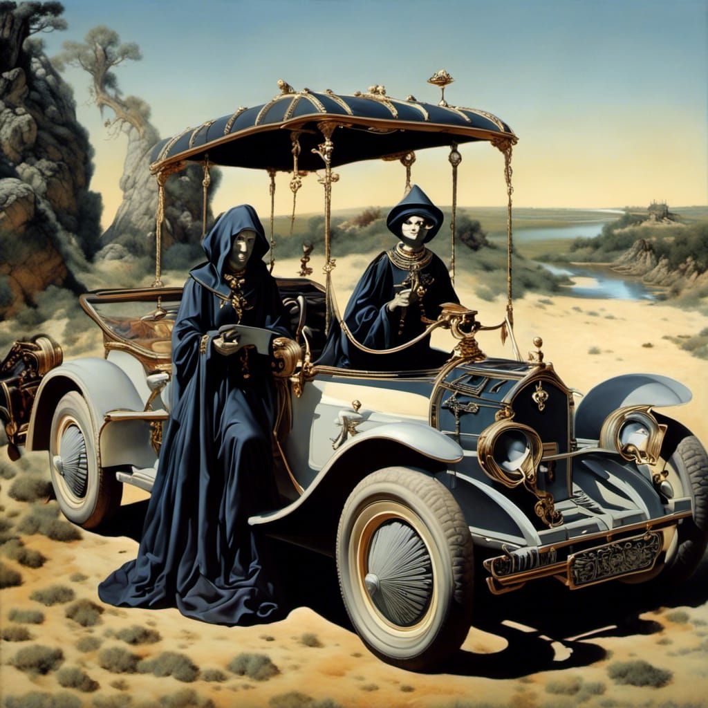 Hallucinatory Space Nuns in Rococo Surrealism
