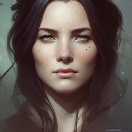 Beautiful Bridget Regan Portrait in Artstation Style