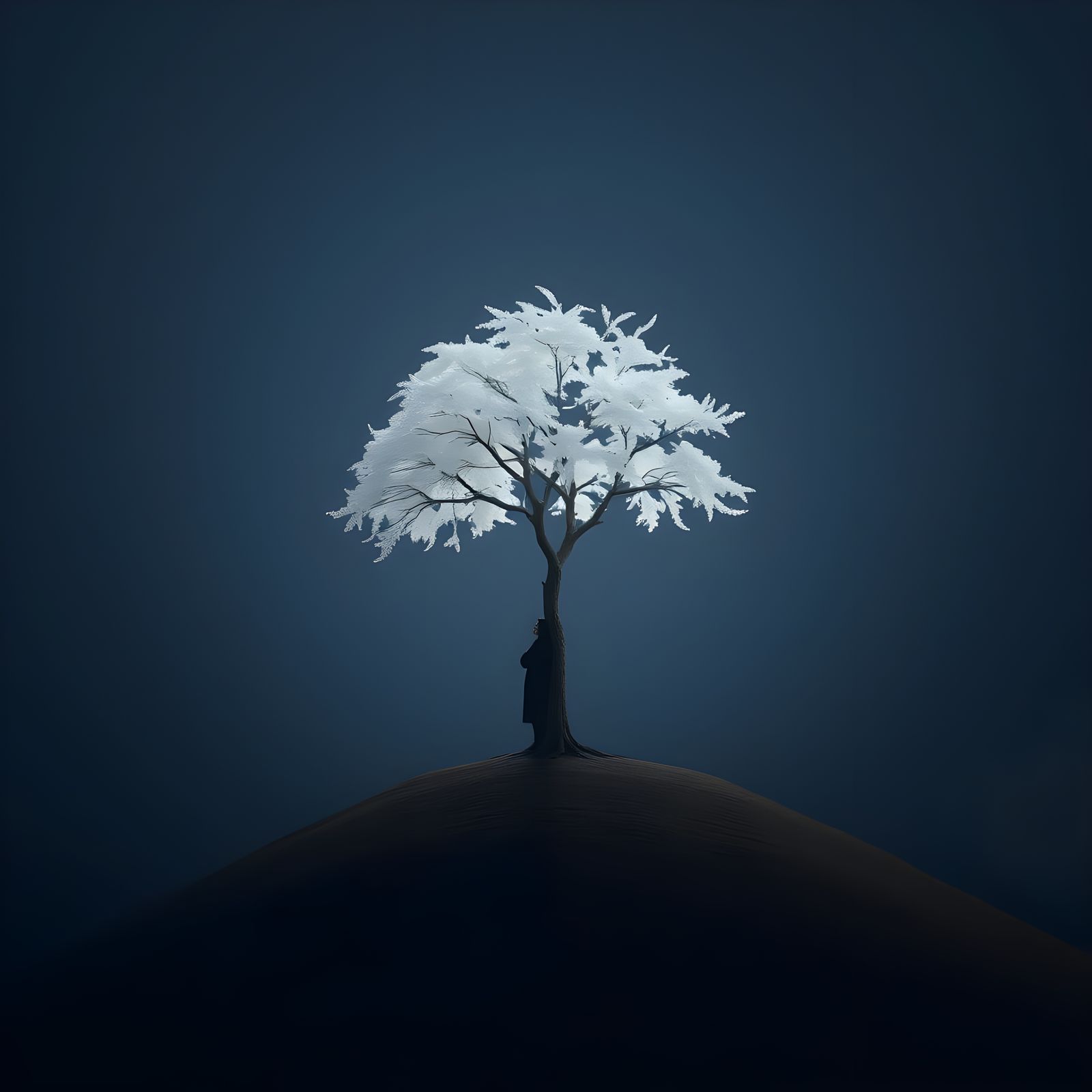 Up on melancholy hill, there's a plastic tree, are you here with me?