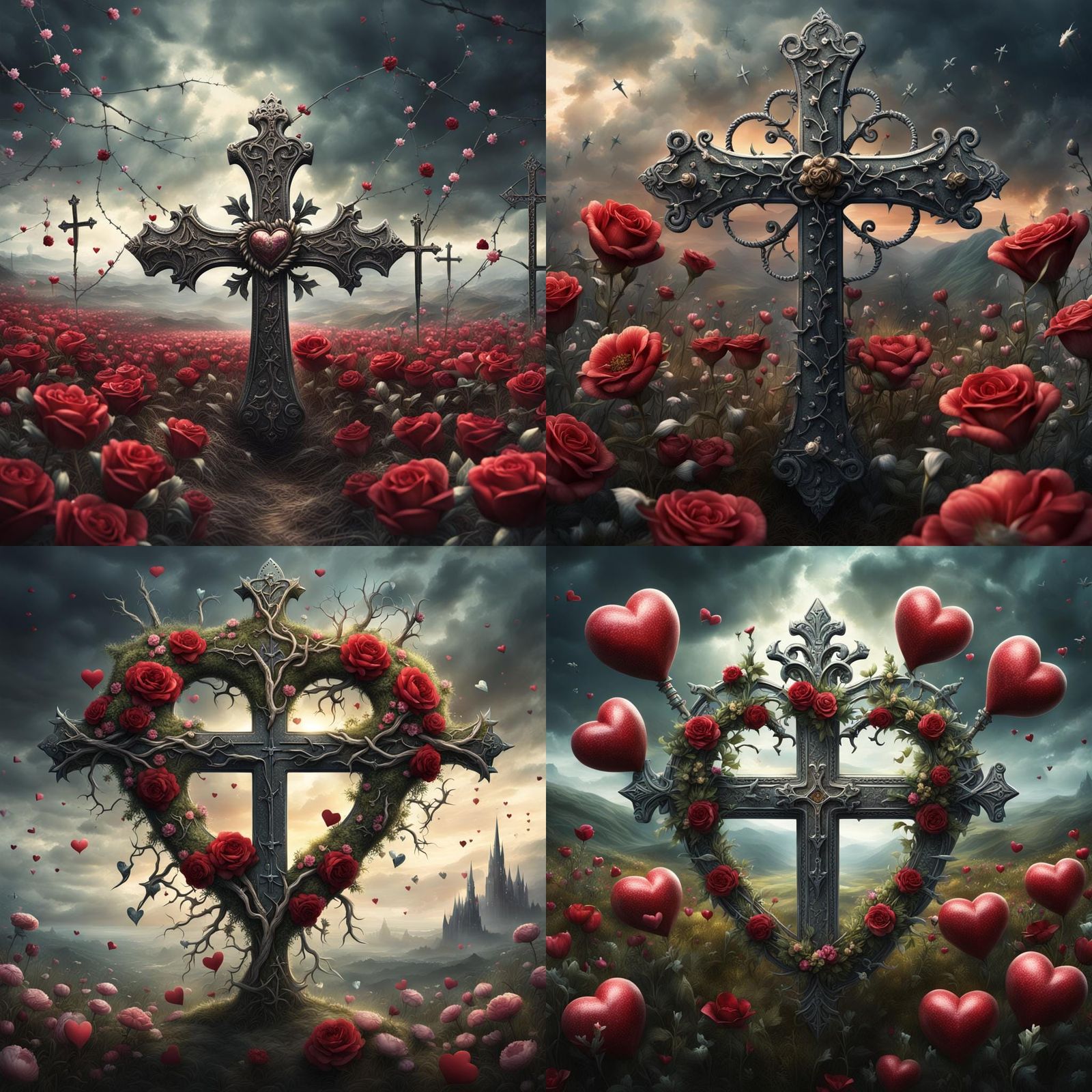 Love and Sacrifice: A Dramatic Digital Painting
