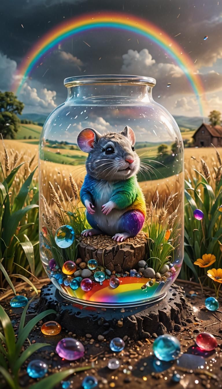 Mouse in a Bottle: Hyper-Realistic Macro Photography