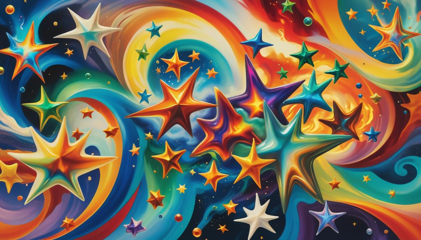 Bioluminescent Gemstone Surrounded by Blazing Swirling Flame...