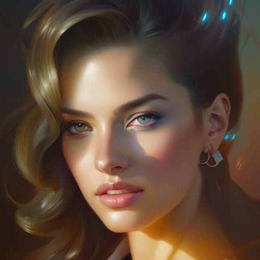 Hyperdetailed Portrait with Dynamic Lighting