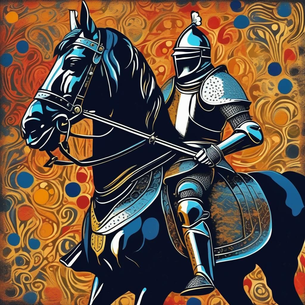 medieval knight in shining armor