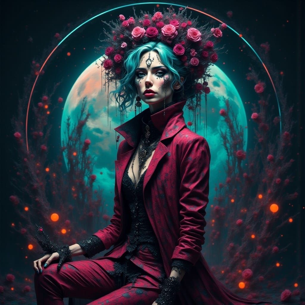 Elegant Lady Dimitrescu Portrait