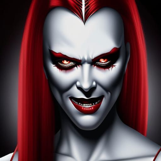 Sinister Bloody Vampire Portrait