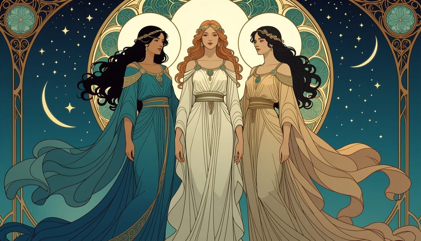 Terra, Sol and Luna as Goddesses