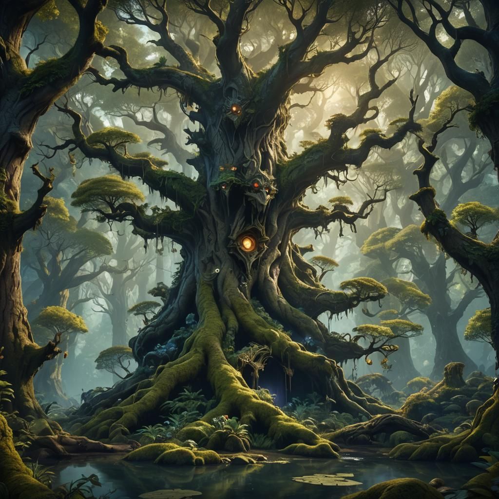 Enchanted Forest: Sylvanara in Detailed Matte Painting