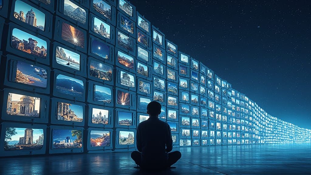 Infinite Photo Wall: A Digital Illustration of Scale