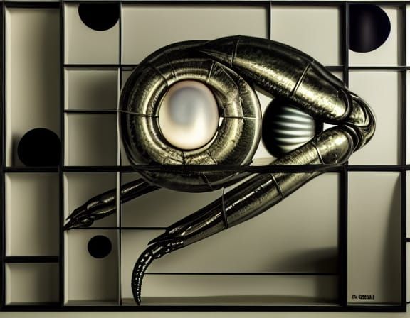 Hyperrealistic Alien Insectoids in Glass