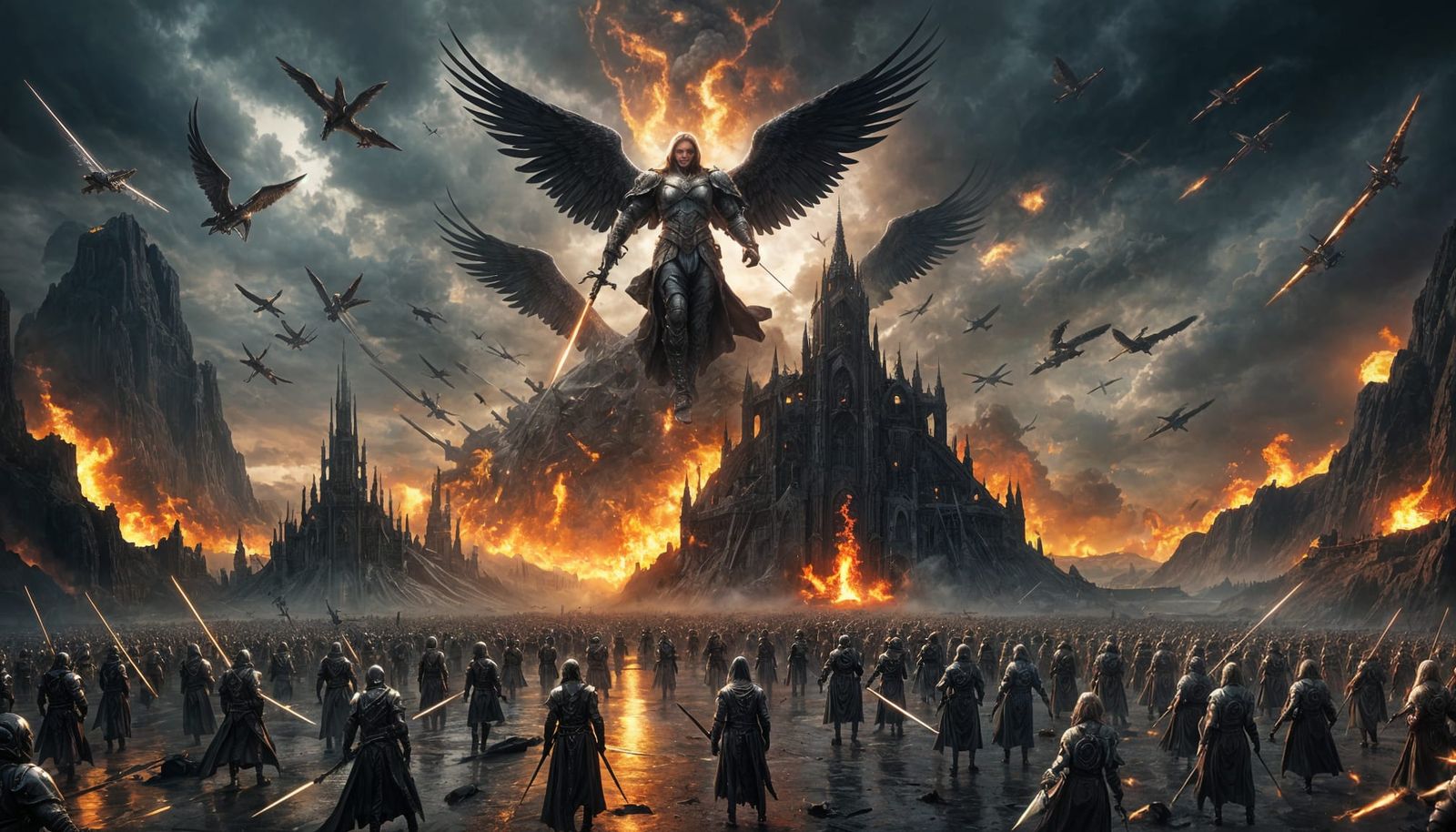 Angelic Army Arrives in Dystopian Future