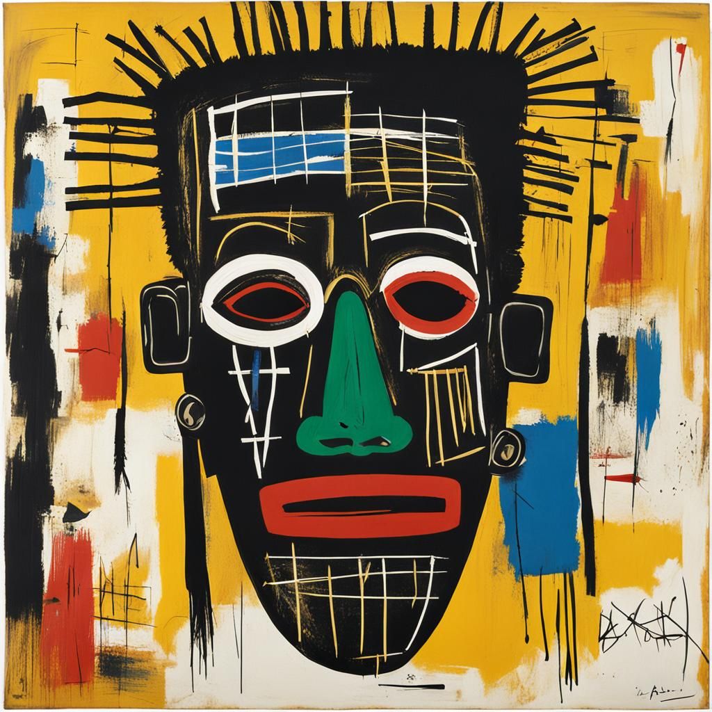 African mask. AI image prompt in my tutorials!