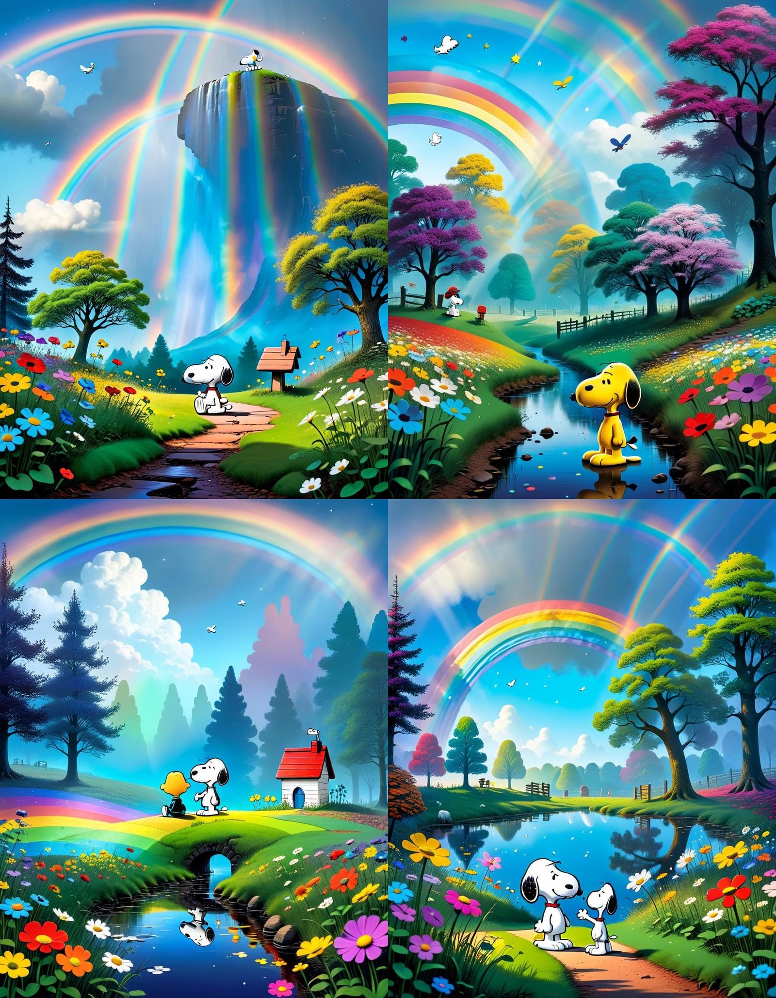 Snoopy ist auf einer Reise