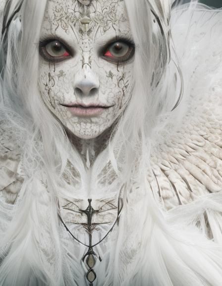 Horrifying Sleep Paralysis Demon with Seraphim Eyes