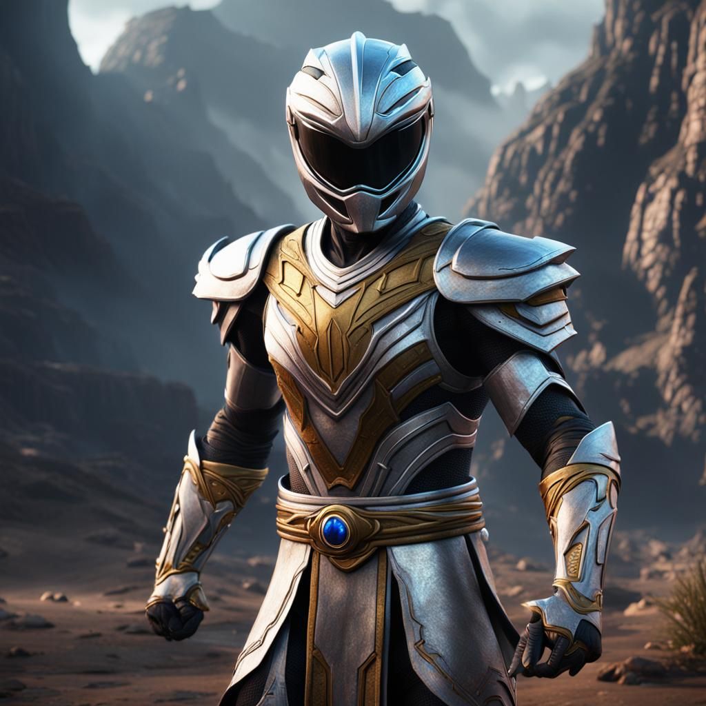 Silver Power Ranger Jedi Warrior