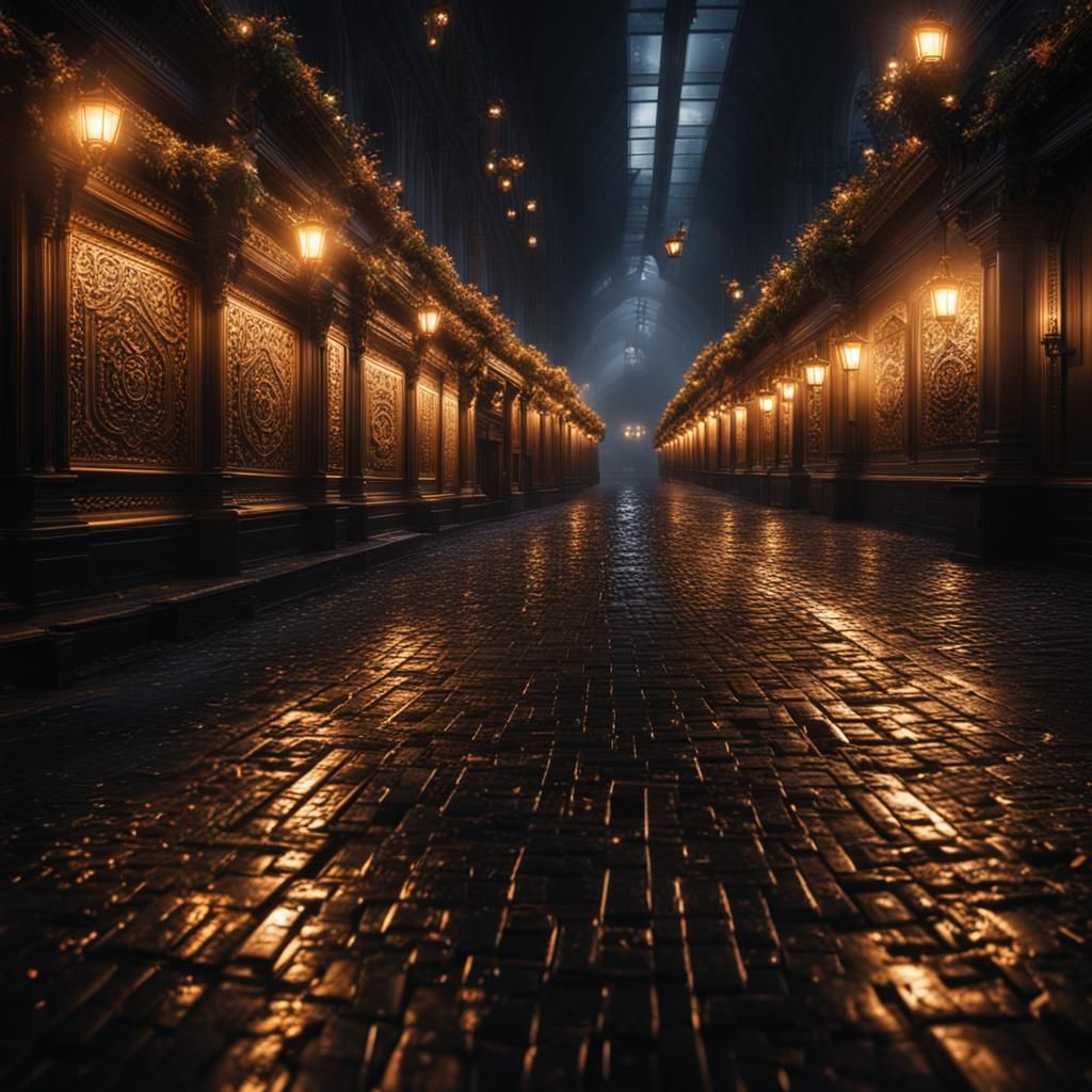 Blinding Lights in Hyperrealistic Style