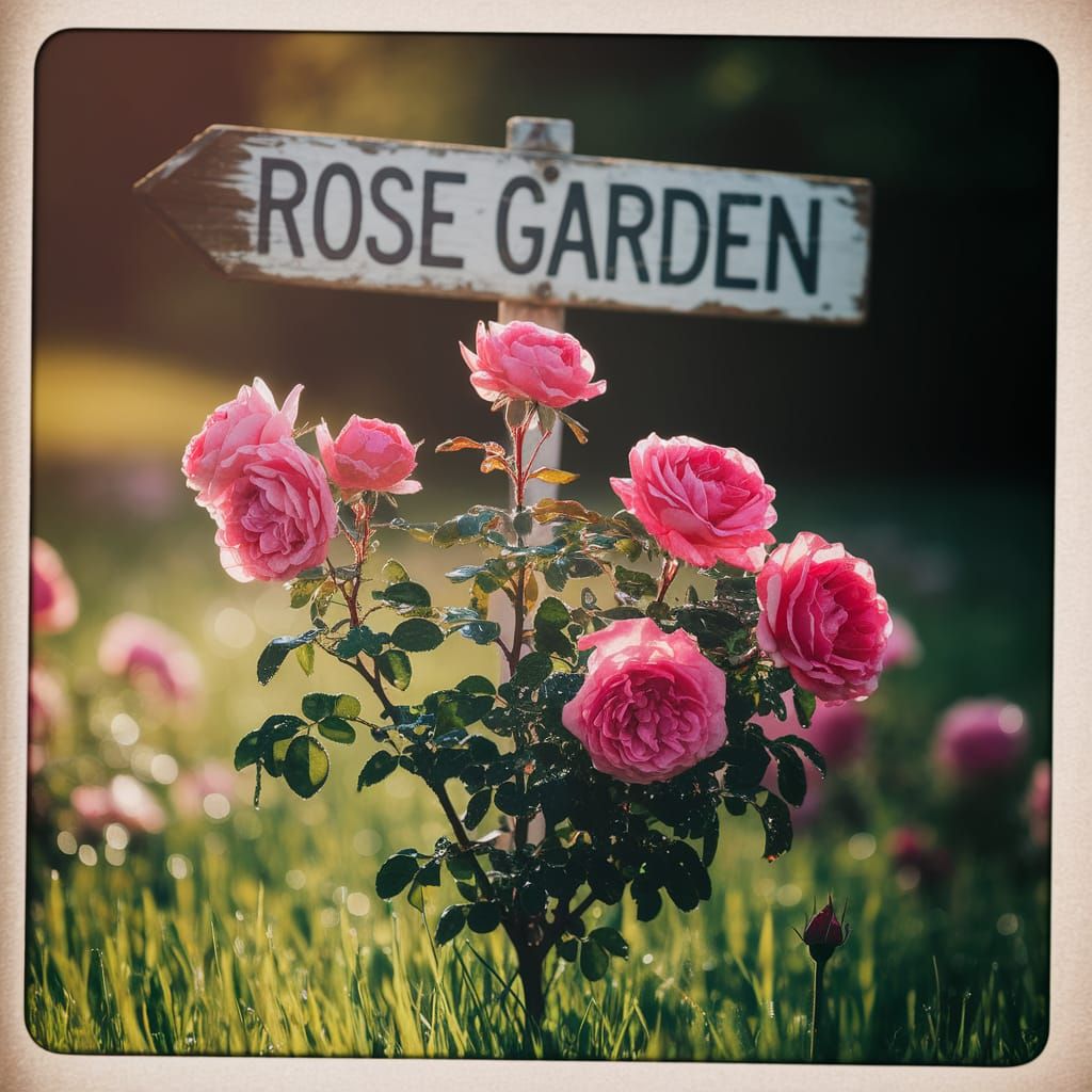Rose Garden: A Nostalgic Photographic Bloom
