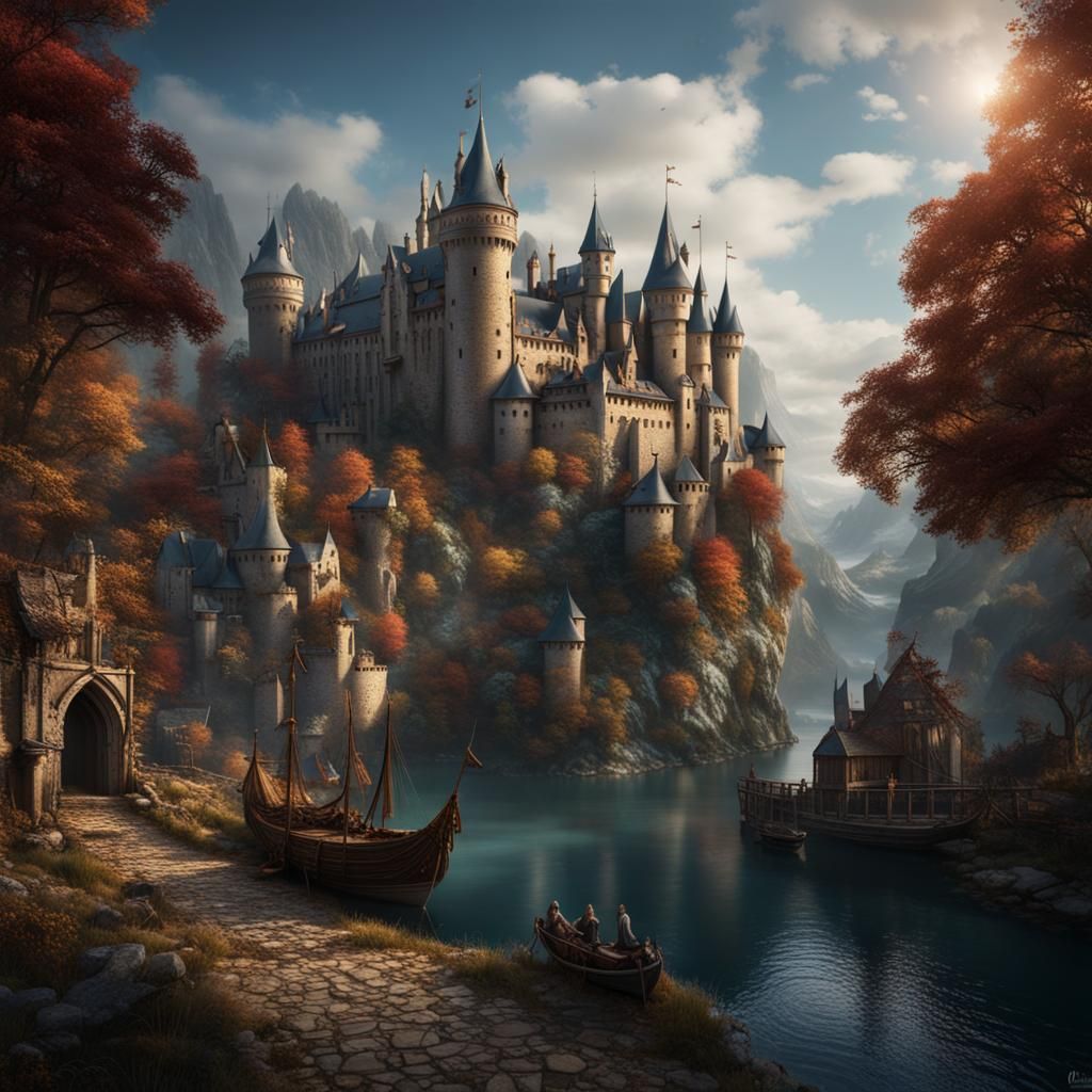 Medieval Queen in Spaceship: Fantasy Concept Art