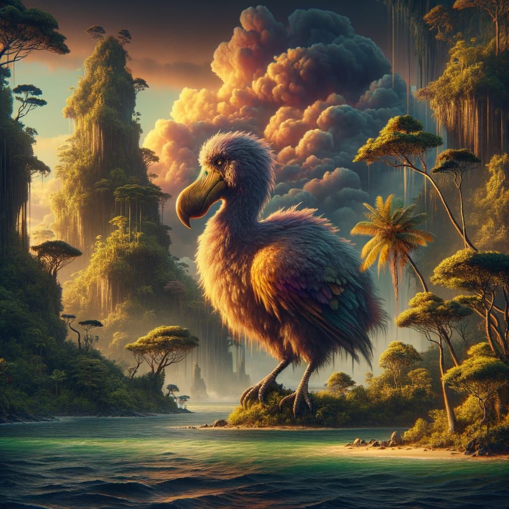 The last donte, alone on the island of Mauritius