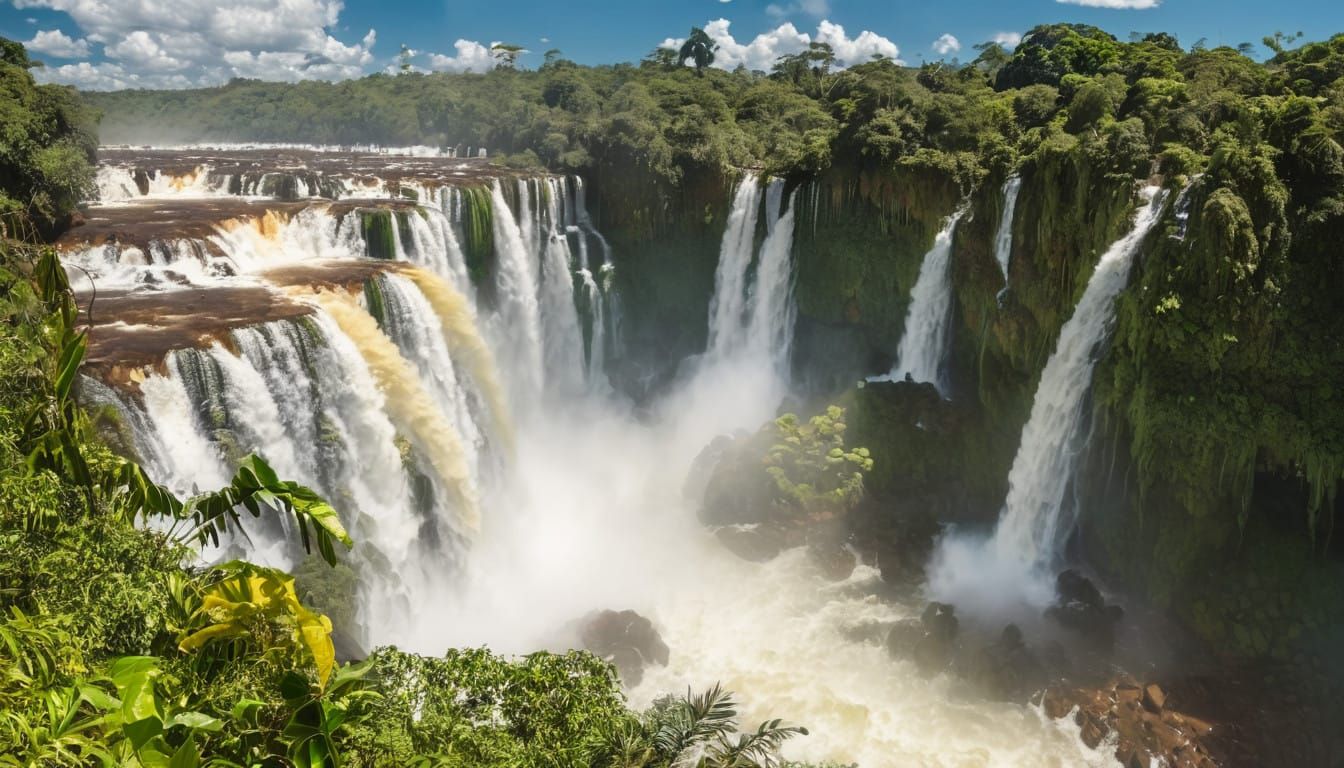 Iguazú Waterfalls in Tropical Paradise