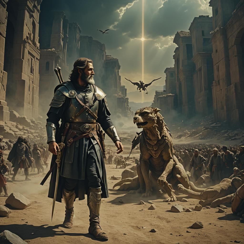 Epic Vision: Inspired by Raphael's Ezekiel