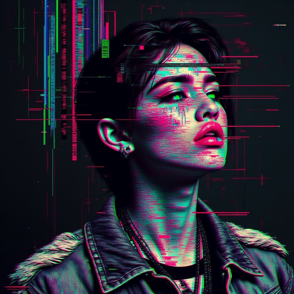 Glitched Portrait