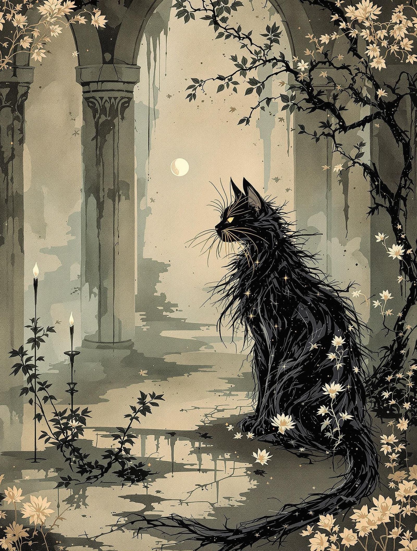 Whispers of Forgotten Lore in Gothic-Inspired Silverpoint