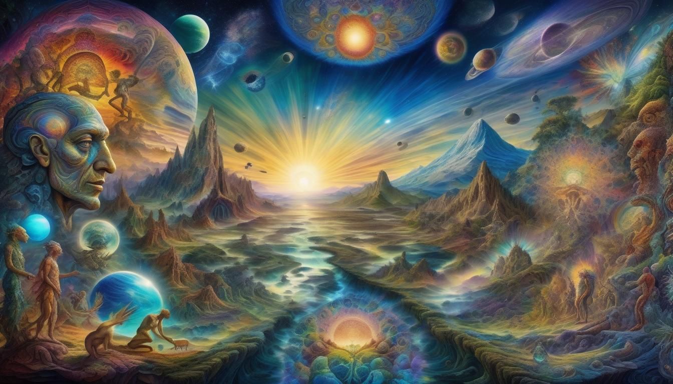 Surreal Evolution of Human Consciousness Masterpiece