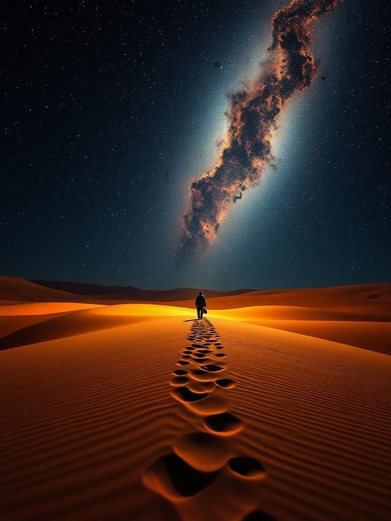 Surreal Infinity: Art Nouveau Exploration of Space