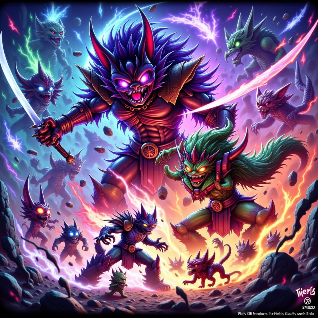 Warrior Cat Battles Mech in Cosmic Anime Showdown