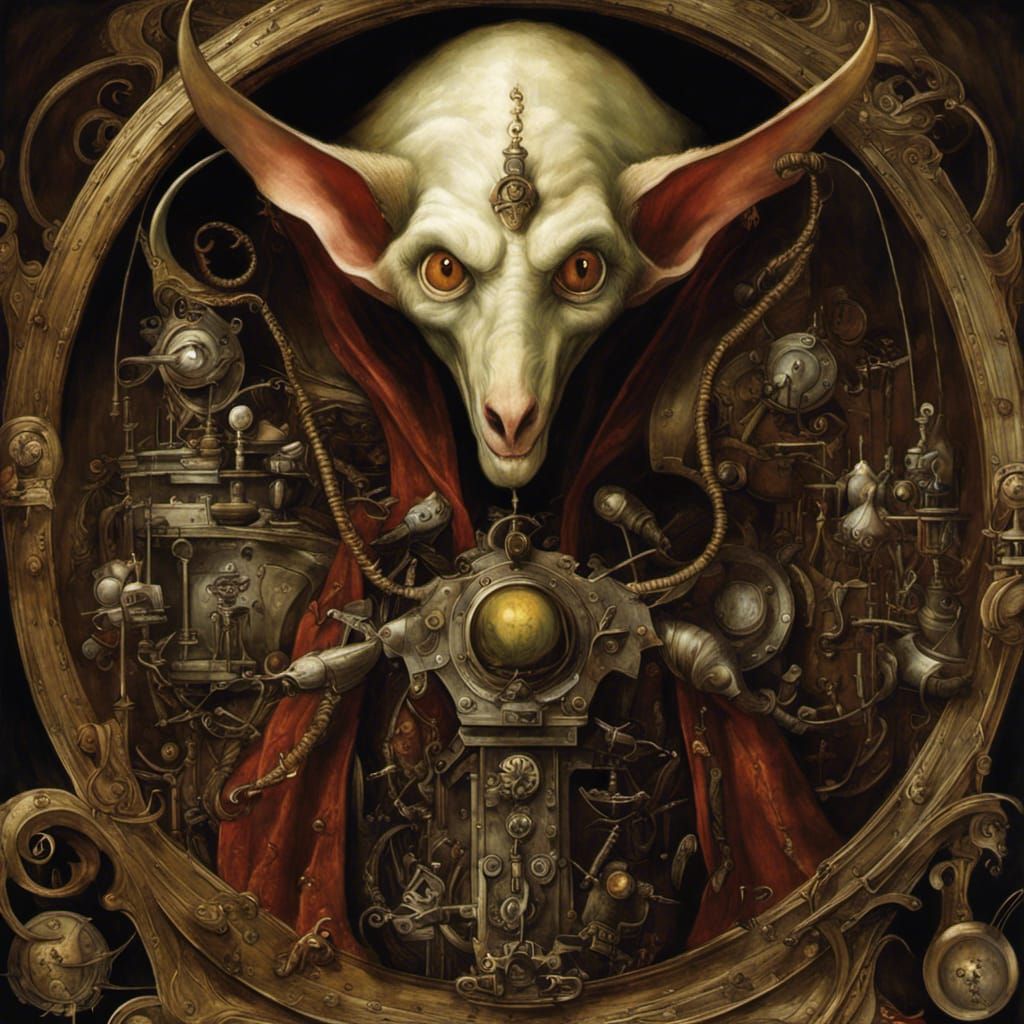 Mechanical Physics Concept Art in Surreal Renaissance Style