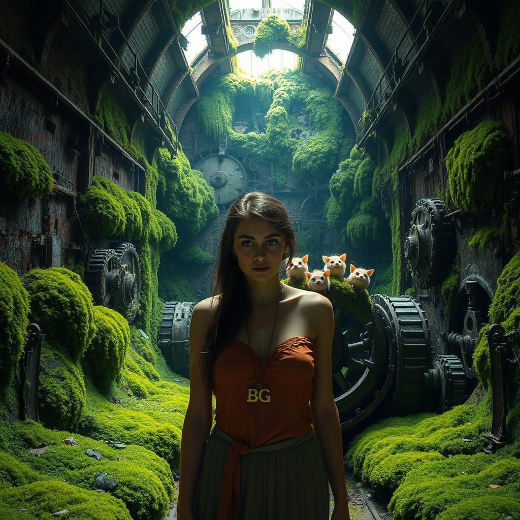 Mossy Furnace Sanctuary in Ethereal Glow
