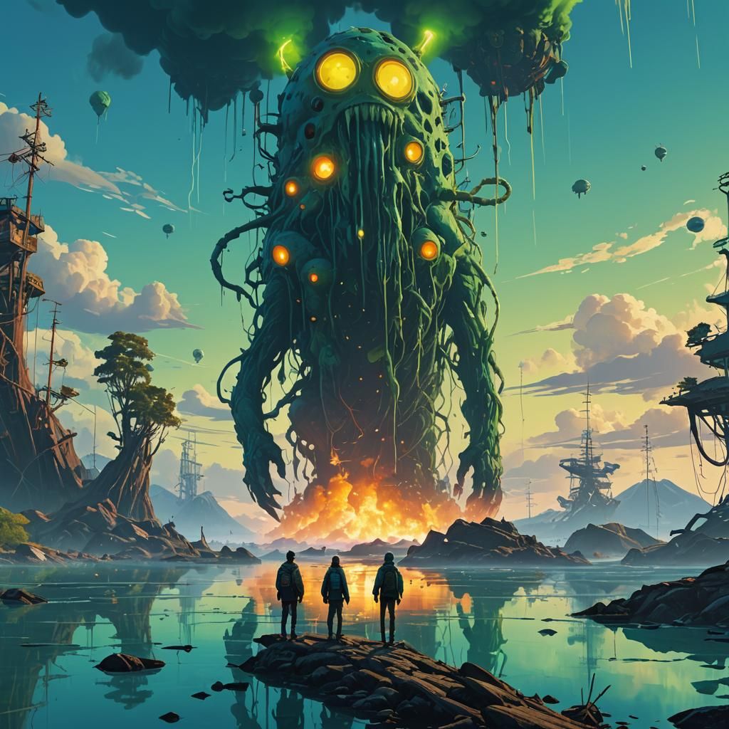 Ethereal Island Dreamscape in Digital Matte Painting