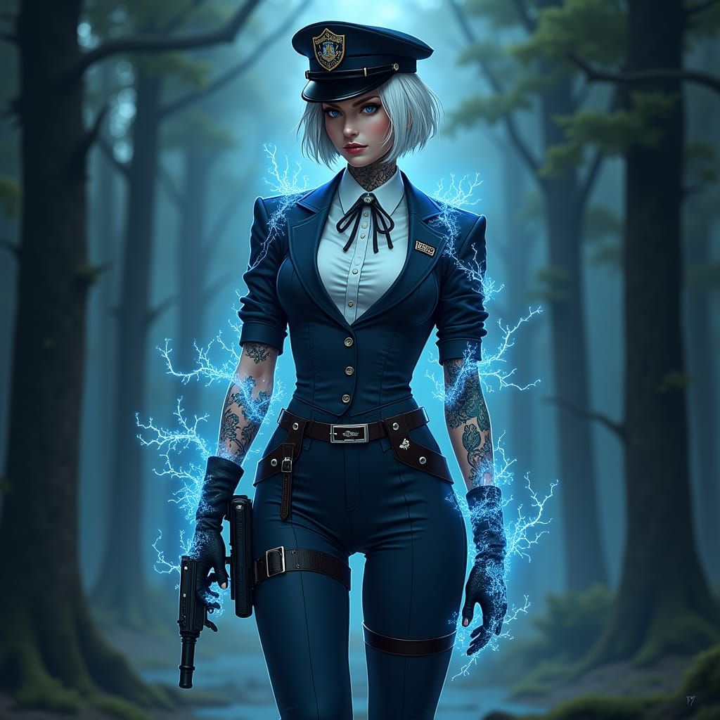 Enchanted Fey Liaison Officer in Mystical Forest