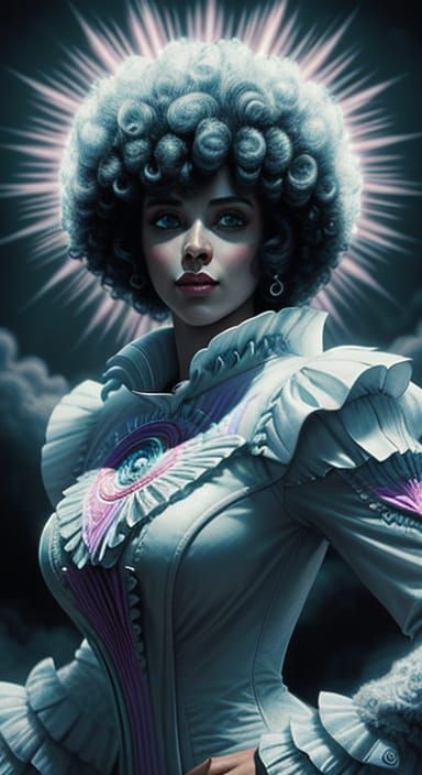 Ethereal Fantasy Queen in Speed Racer Style