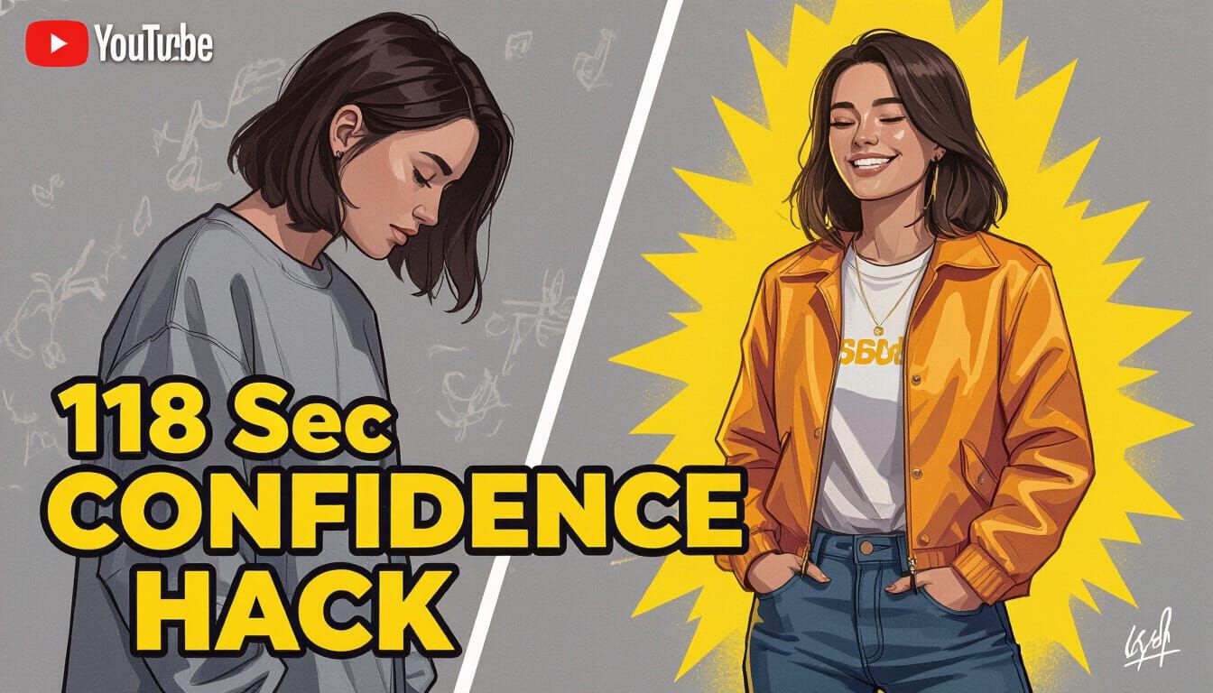 Confidence Transformation: A Stylized Split-Screen Image
