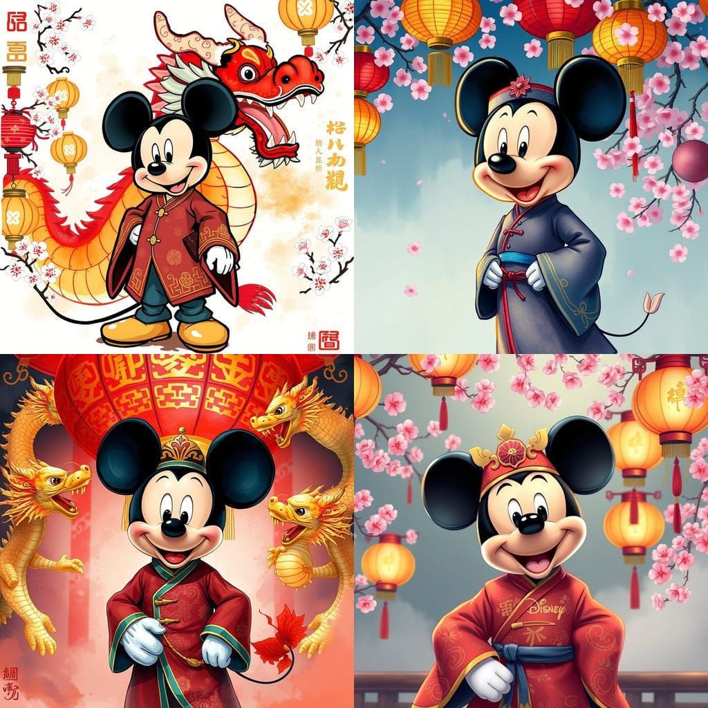 Mickey Mouse Celebrates Chinese Culture