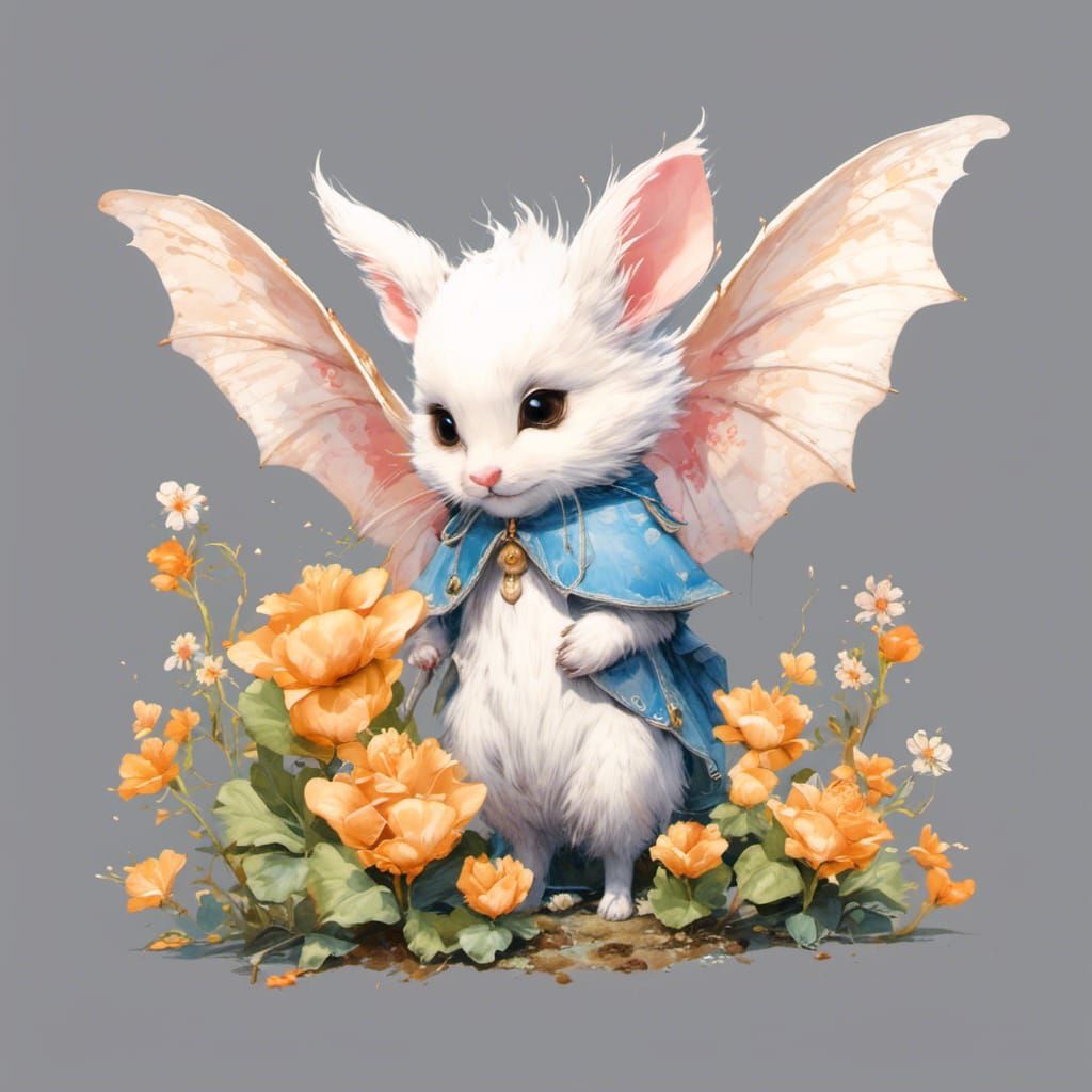 Chibi bat rabbit