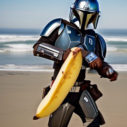 Mandalorian Surfing at Venice Beach Photograph