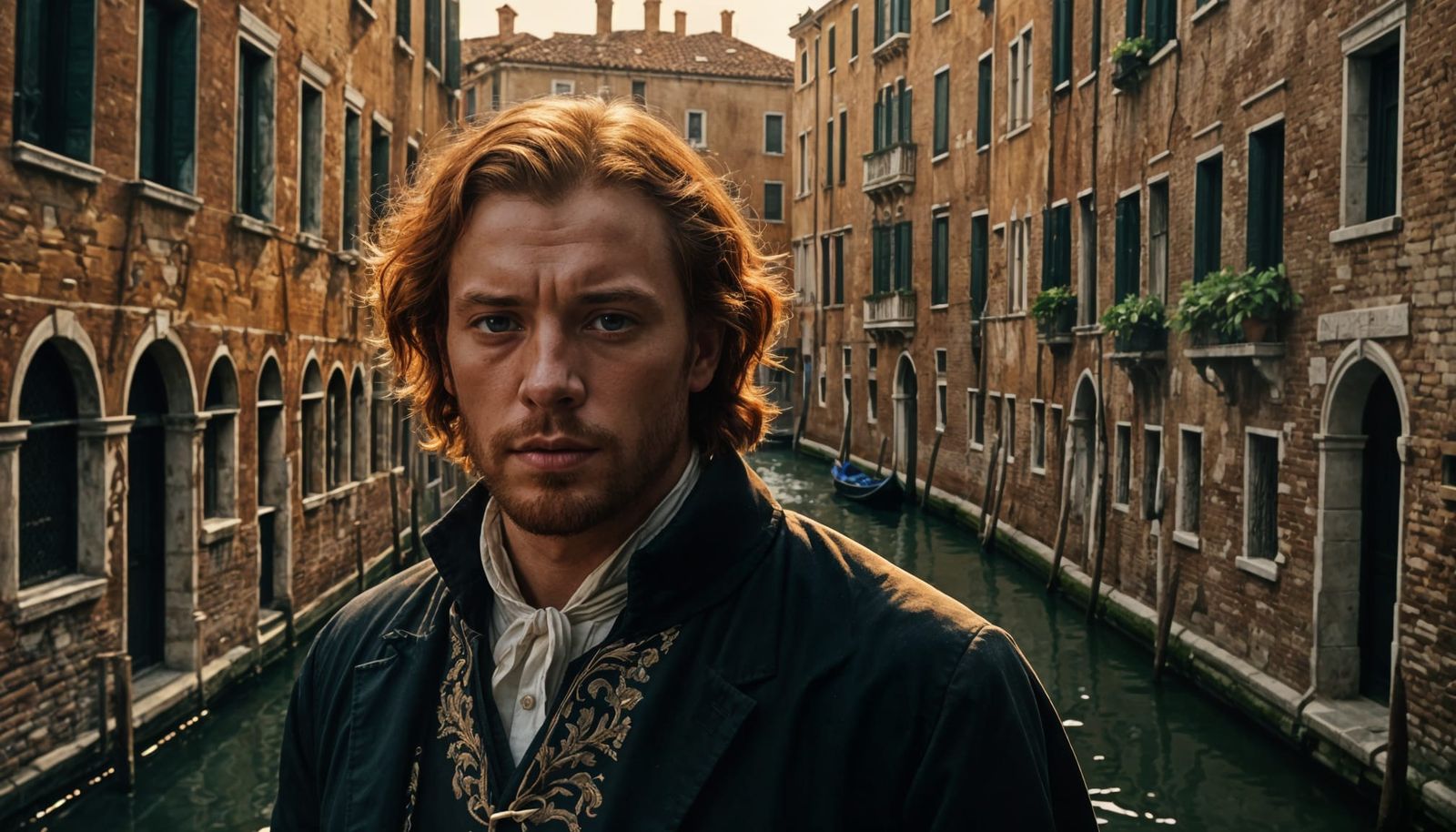 Vivaldi in Venice: A Cinematic Oil Painting