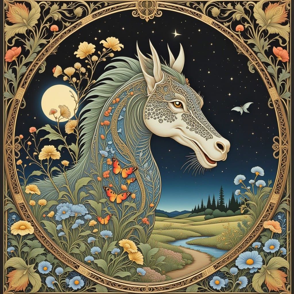 Whimsical Clouds Sing an Evening Love Song in a Dreamy Lands...