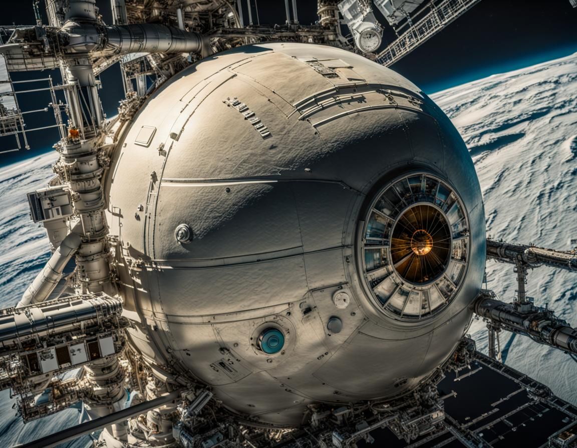 Hyperrealistic View of Uranus Moon's Seas from Shuttle