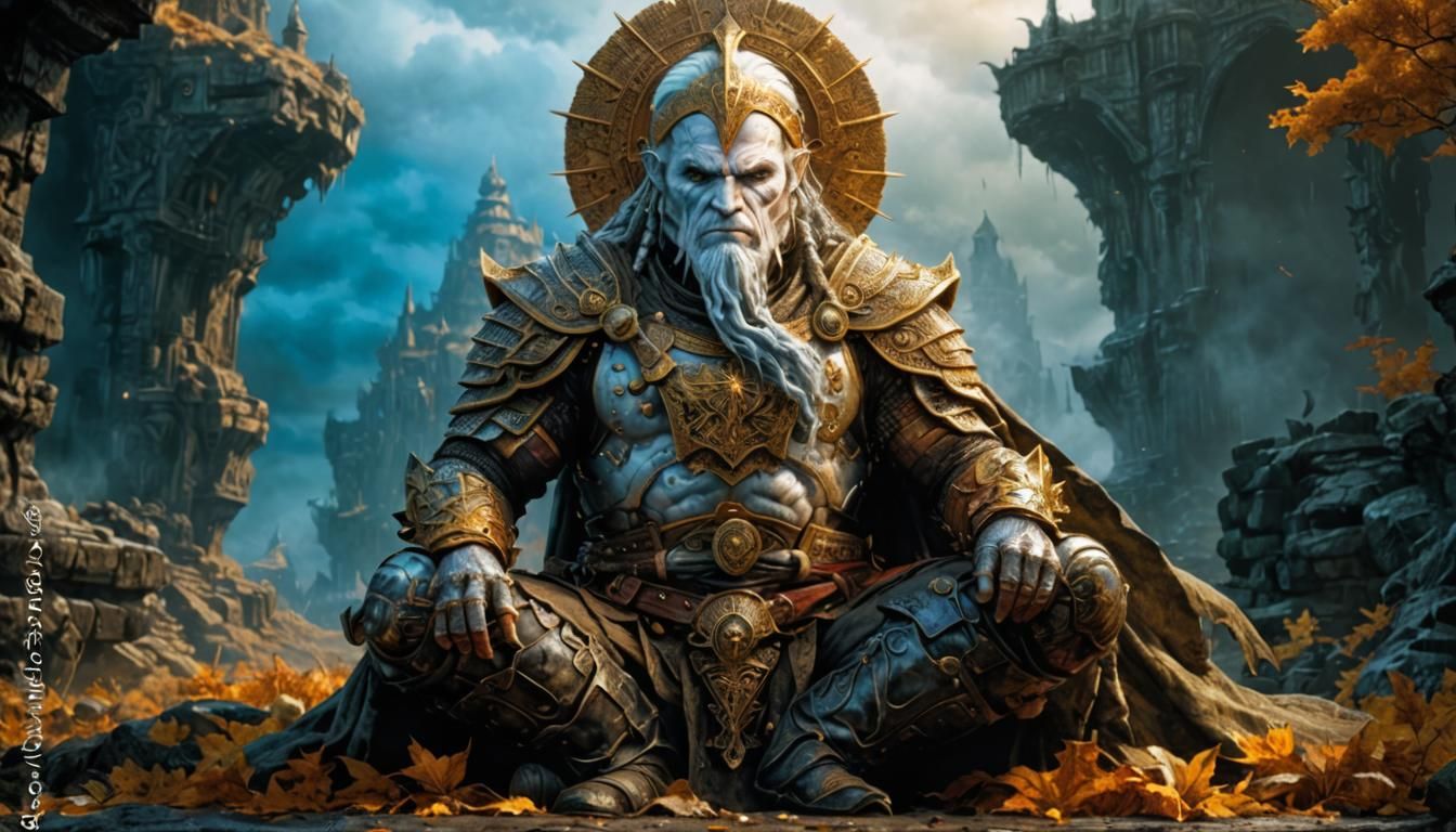 Hyperrealistic Paladin Warrior in Moody Light