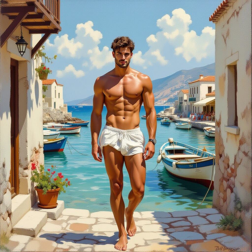 Gay Man in Greek Harbor: A Carel Willink Masterpiece