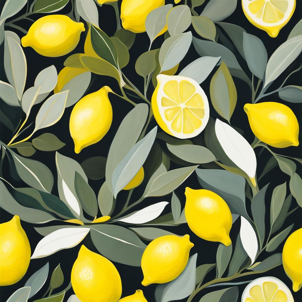 Abstract Art of Lemon Eucalyptus Oils