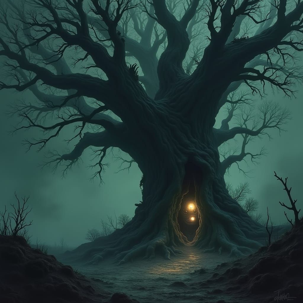 Ancient Tree Portal to Another Dimension