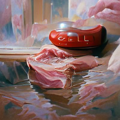Reaching Hand: Oil Painting in Gurney Style