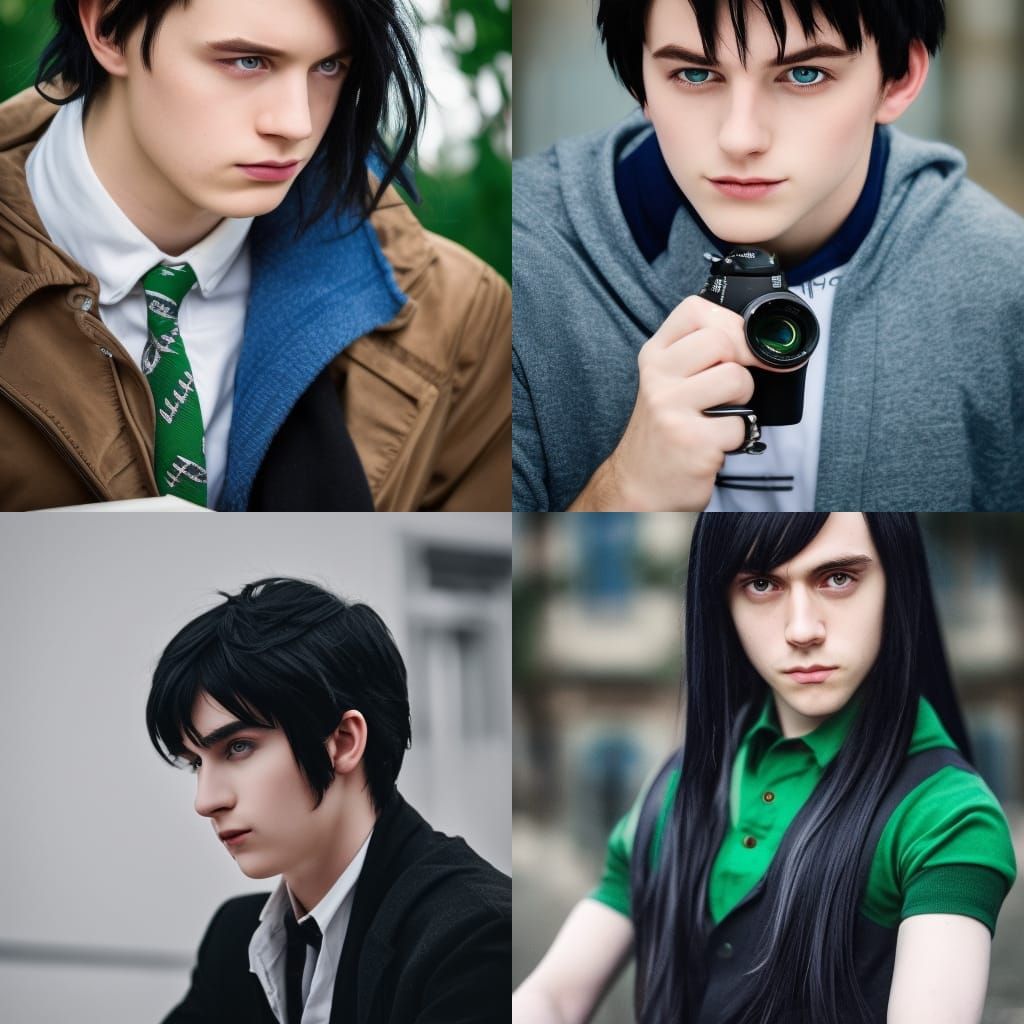 Portrait of a Slytherin Student in Natural Lighting