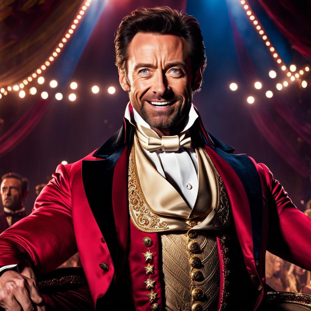 Hugh Jackman as The Greatest Showman